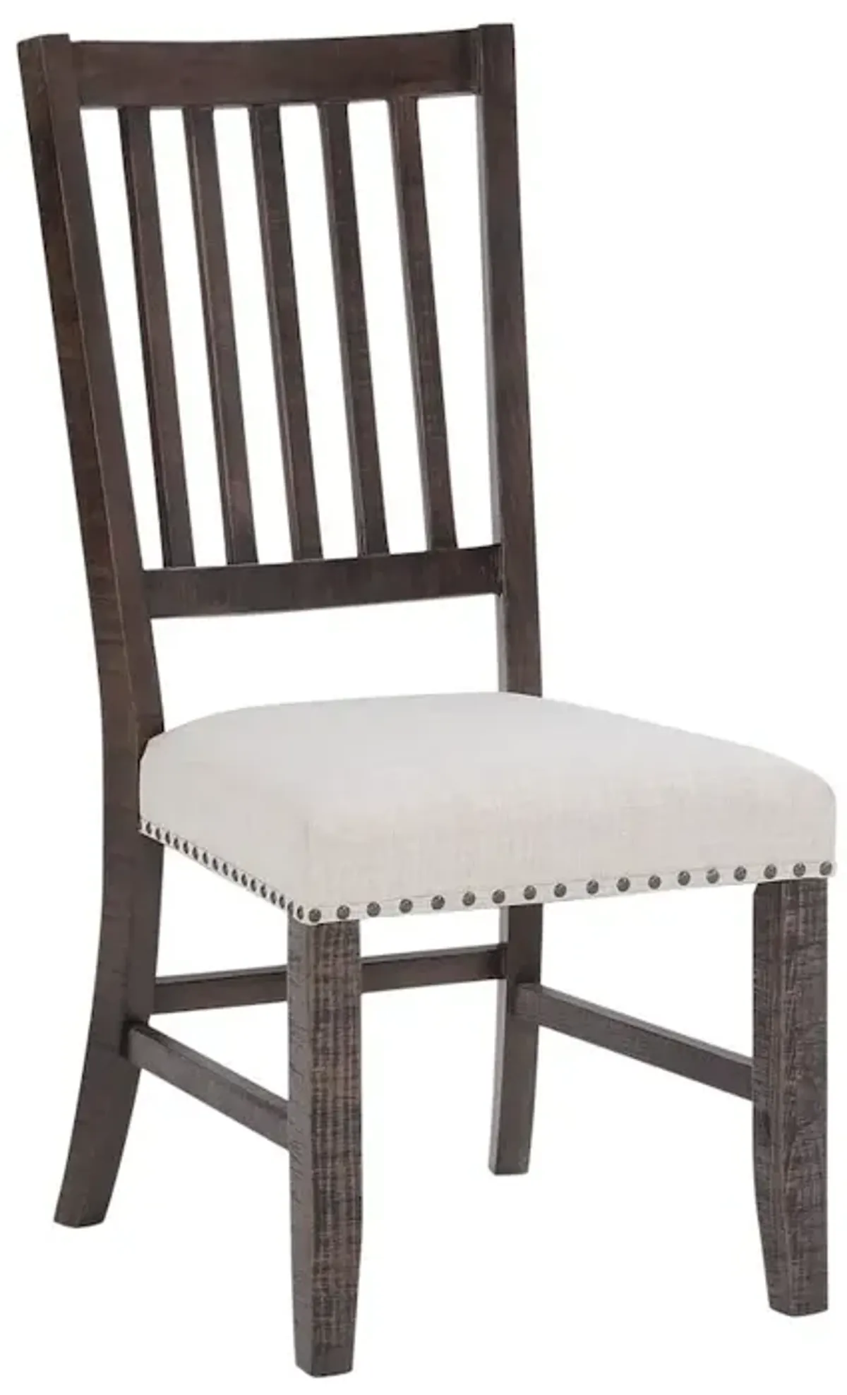 Jofran Willow Creek Distressed Solid Wood Upholstered Slatback Chair (Set of 2)