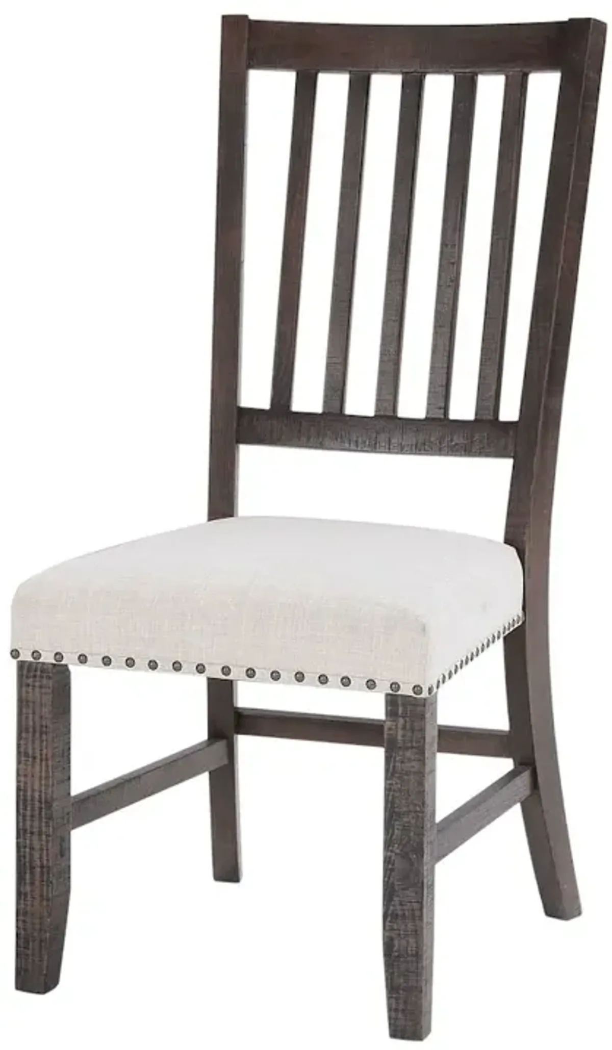 Jofran Willow Creek Distressed Solid Wood Upholstered Slatback Chair (Set of 2)