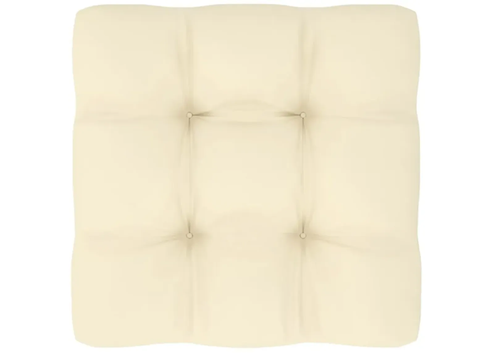 vidaXL Pallet Sofa Cushion Cream 27.6"x27.6"x4.7"