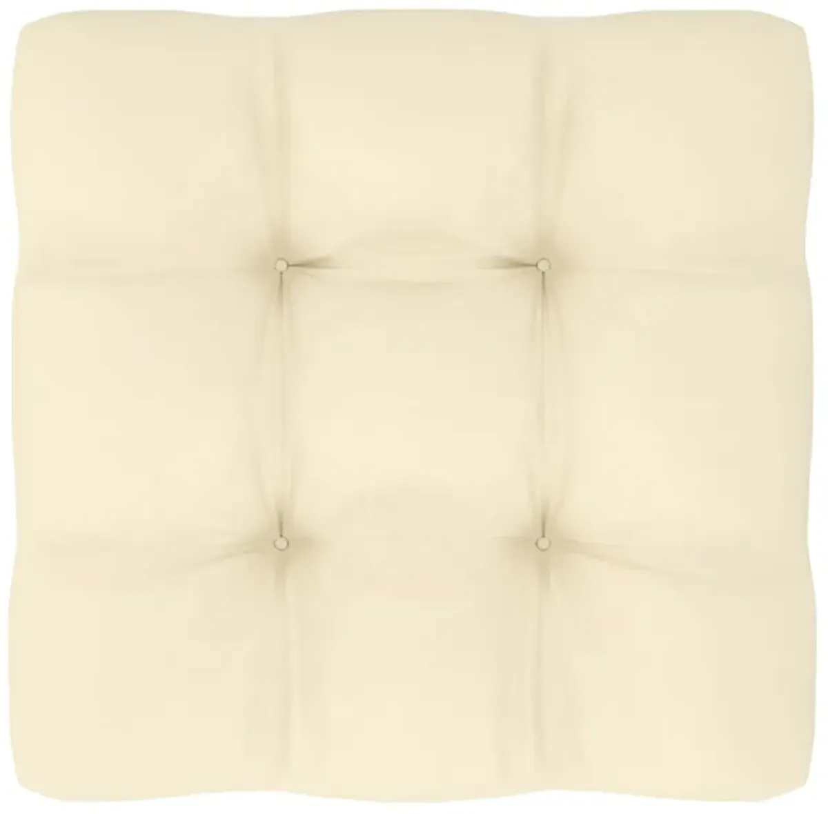 vidaXL Pallet Sofa Cushion Cream 27.6"x27.6"x4.7"