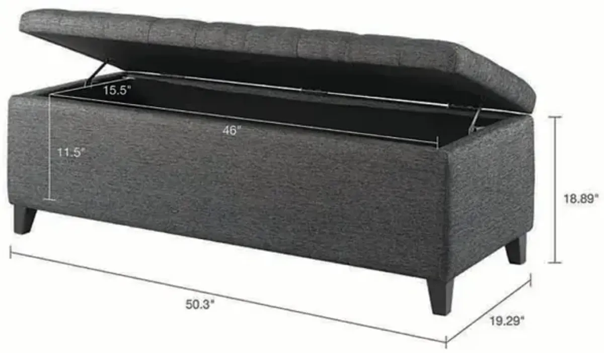 Shandra Tufted Top Storage Bench