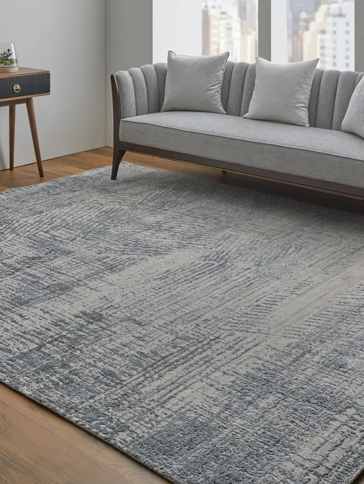 Eastfield 69AIF 2' x 3' Blue/Ivory/Gray Rug