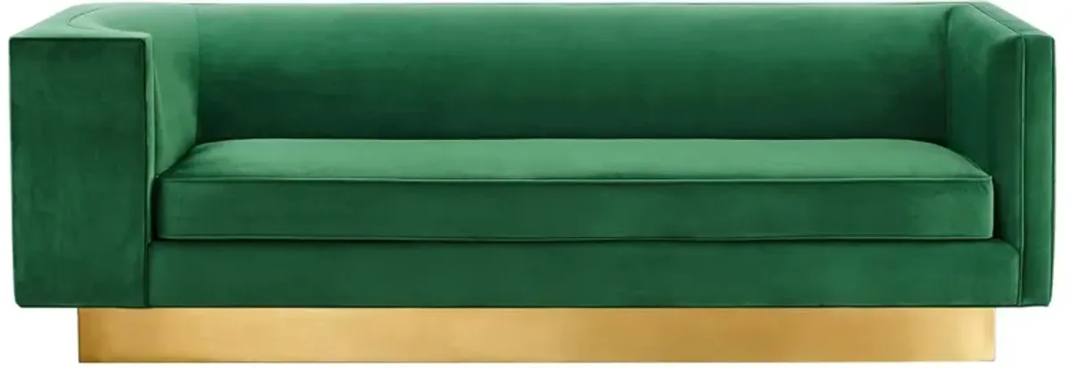 Eminence Upholstered Performance Velvet Sofa