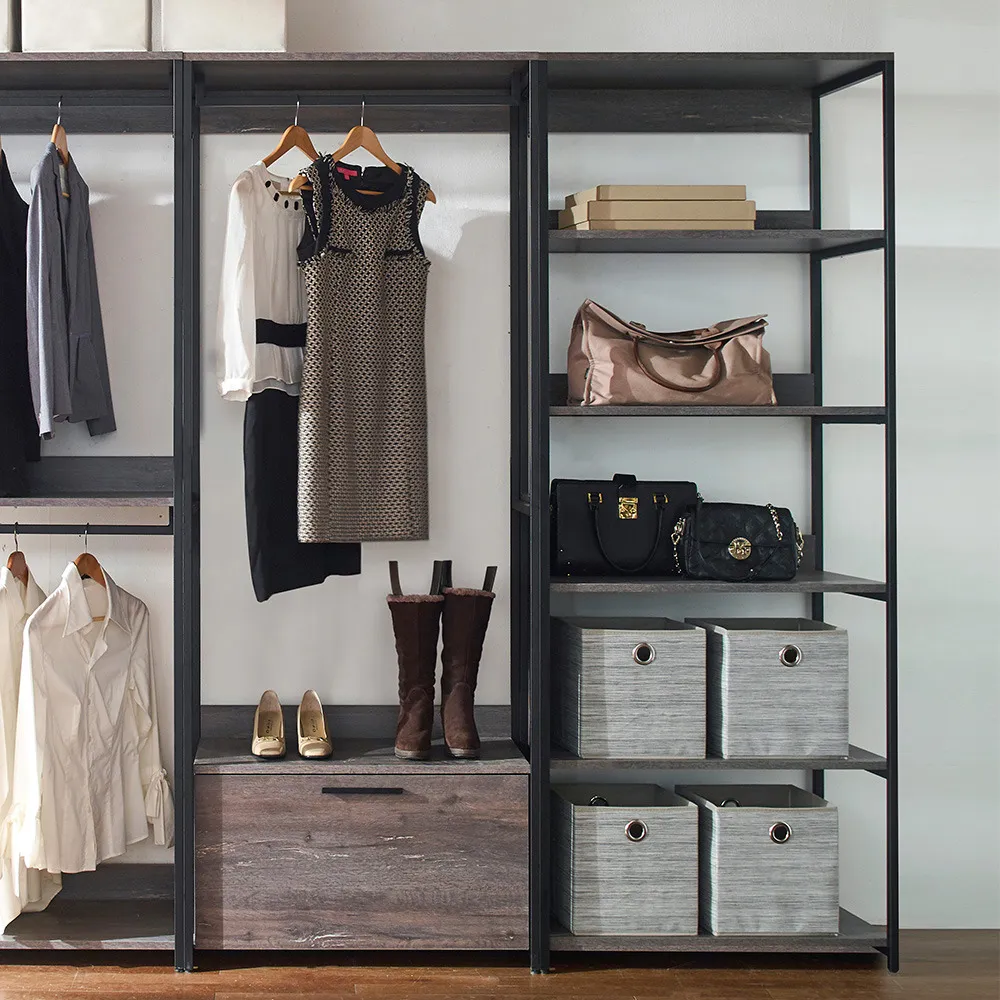 FC Design Klair Living Wood Walk-in Closet System