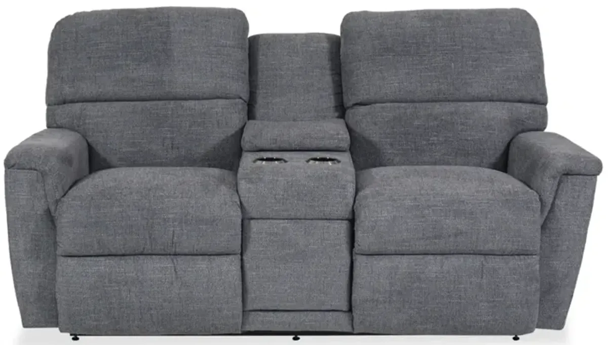 Ava Harbor Power Reclining Loveseat with Headrest & Console