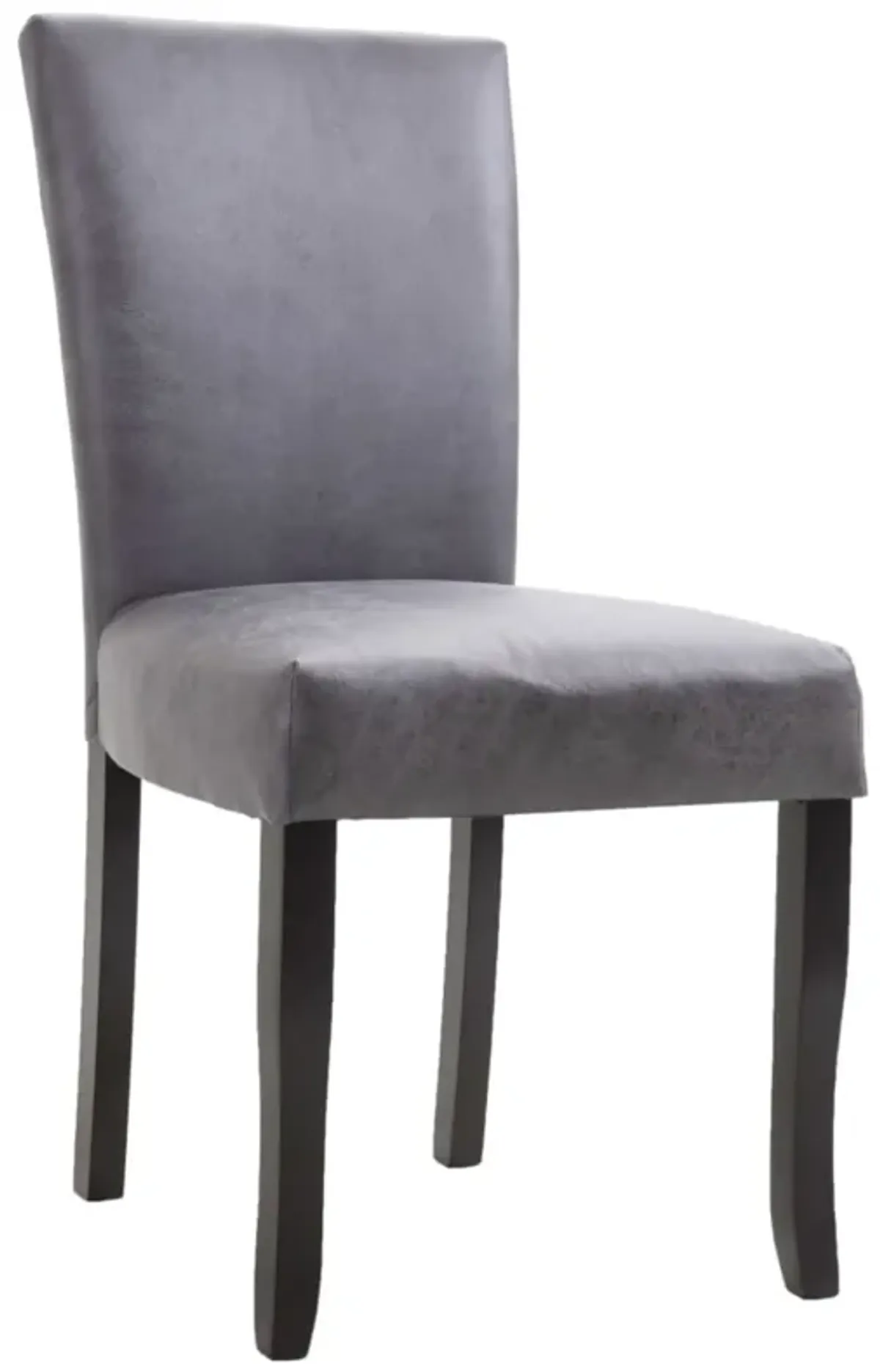 vidaXL Dining Chairs 2 pcs Gray Faux Suede Leather