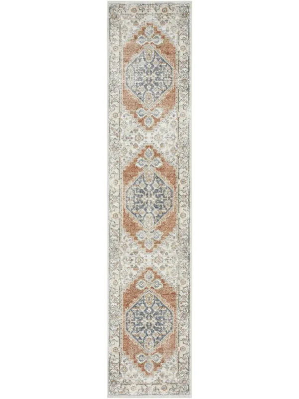 Astra Machine Washable ASW11 Gray/Multicolor 2'2" x 10' Rug