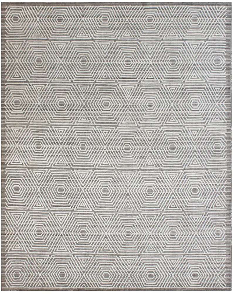 Himalaya HIMHLA51 Silver 9" x 12" Rug