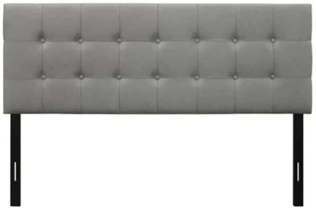Fabric Upholstered Button Tufted Headboard for Modern Bedroom Decor