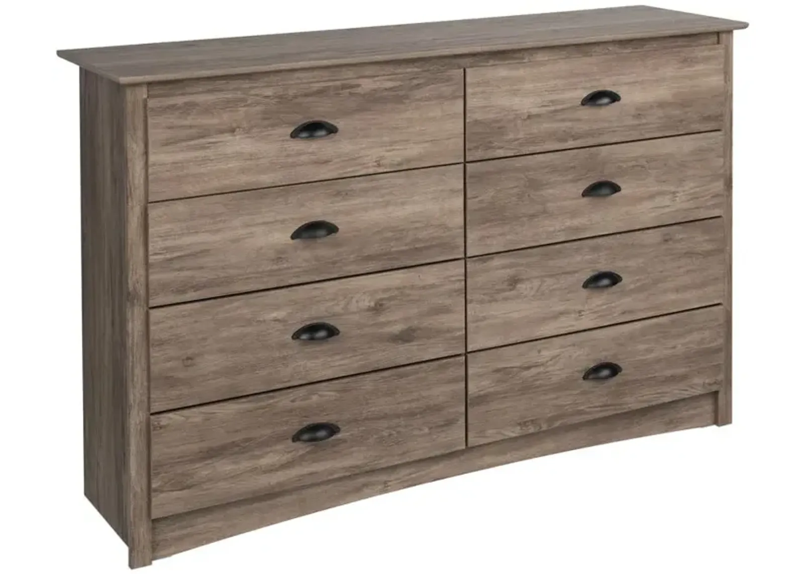 Prepac Salt Spring 8-Drawer Dresser, Drifted Gray