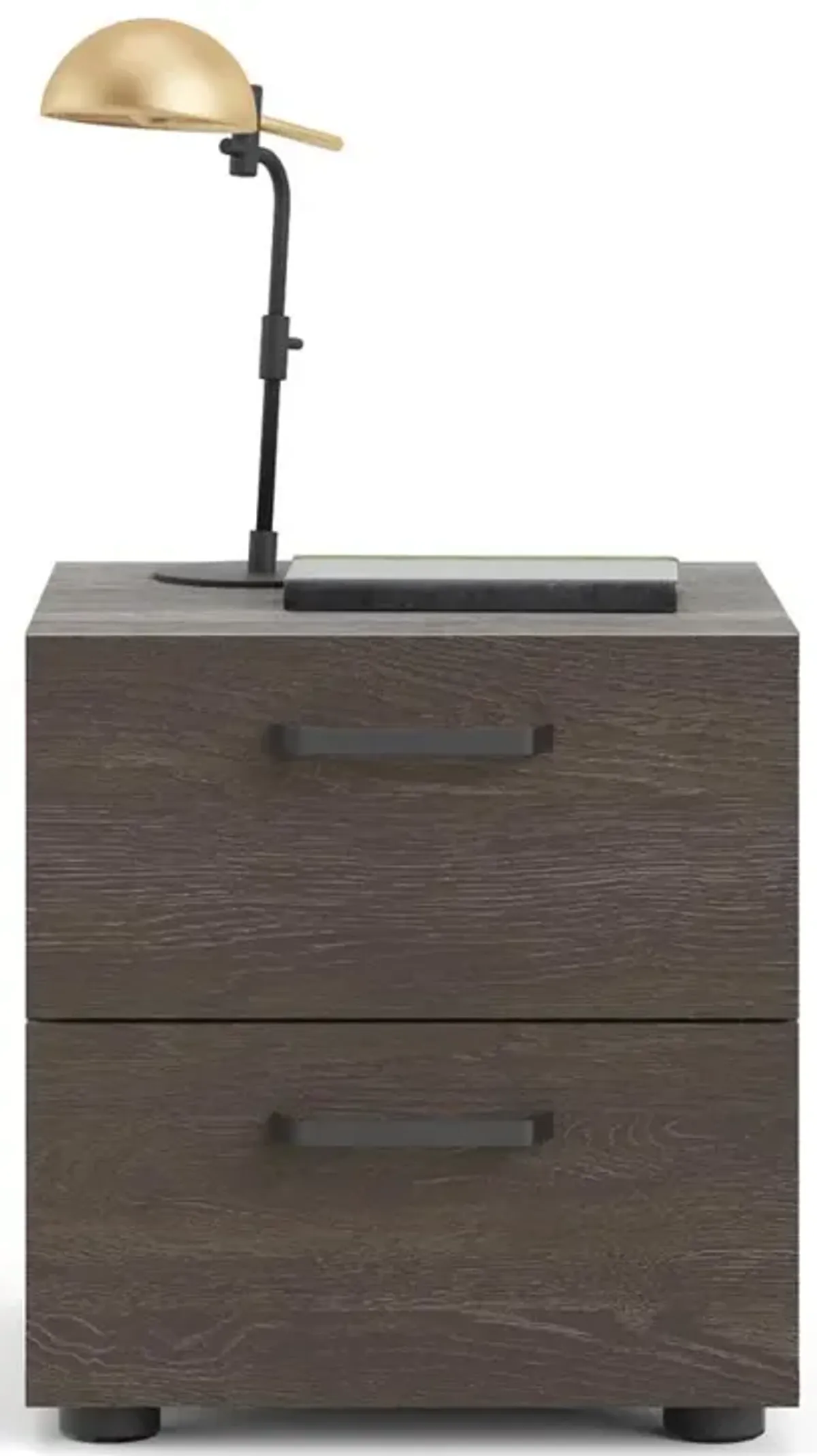 Tvilum Dallas 2 Drawer Nightstand, Dark Chocolate