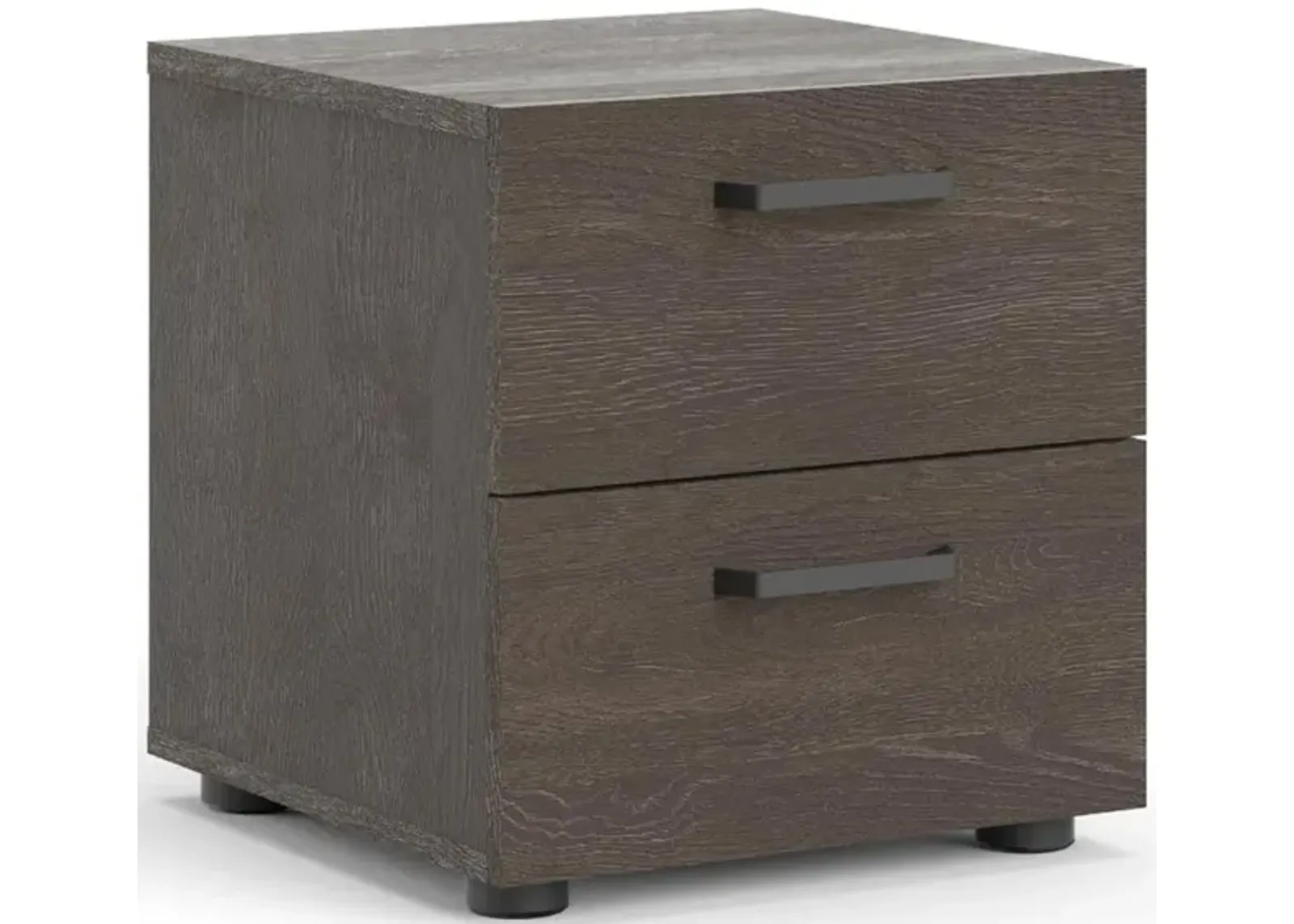 Tvilum Dallas 2 Drawer Nightstand, Dark Chocolate