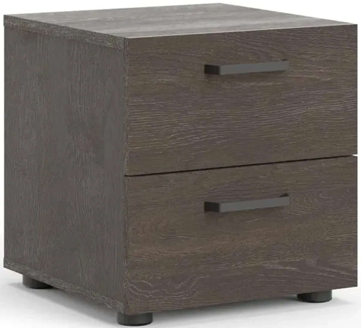 Tvilum Dallas 2 Drawer Nightstand, Dark Chocolate