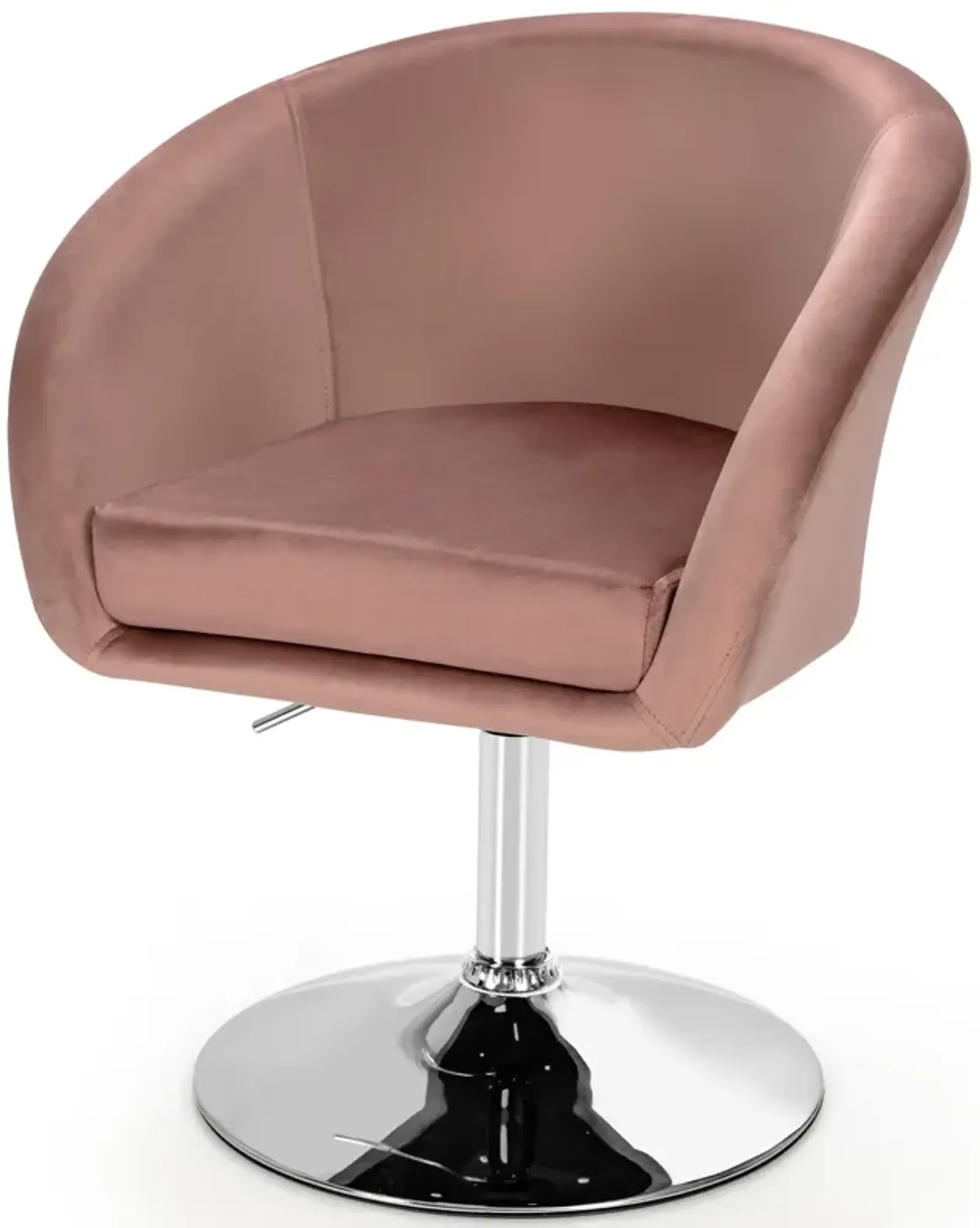 360-Degree Swivel Accent Chair with Round-Back