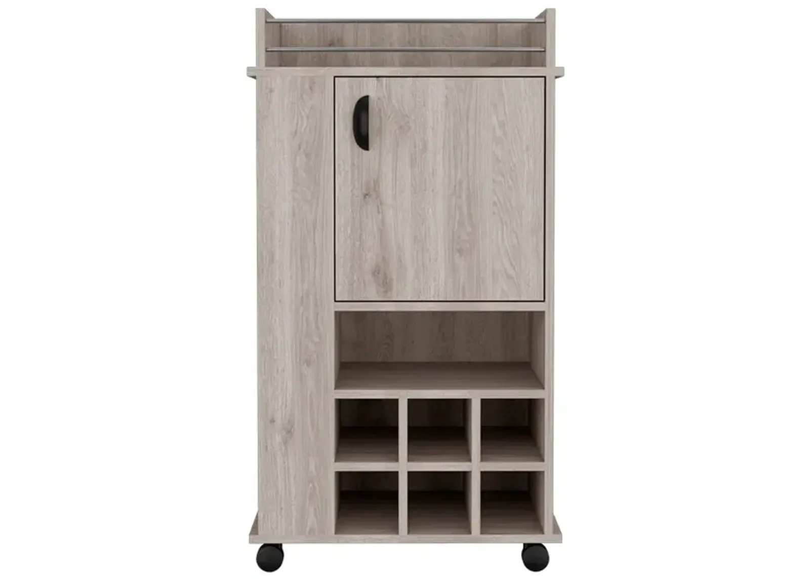 Bar Cart Reese, Living Room, Light Gray