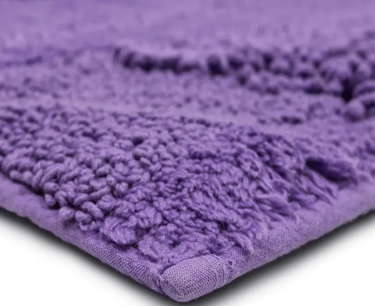 Composition Fiesta Orchid 1' 9" x 2' 10" Bath Mat