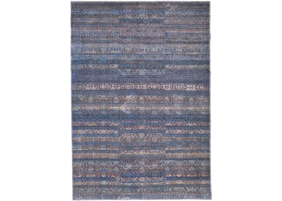 Voss 39H3F Blue/Purple/Brown 2'7" x 8' Rug