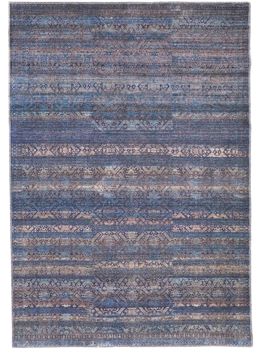 Voss 39H3F Blue/Purple/Brown 2'7" x 8' Rug