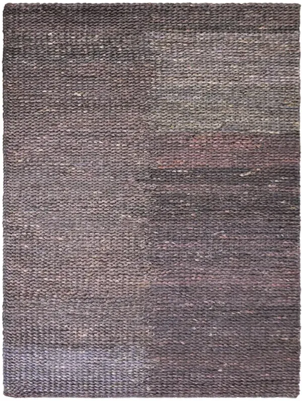 HAND WOVEN JUTE ECO-FRIENDLY Solid AREA RUGS  - 8'x10', Rectangle Shape, brownish charcoal Color, Solid Plain, High Pile, Natural Fiber, Outdoor Indoor Handmade Area Rugs for Living Room (J00023)