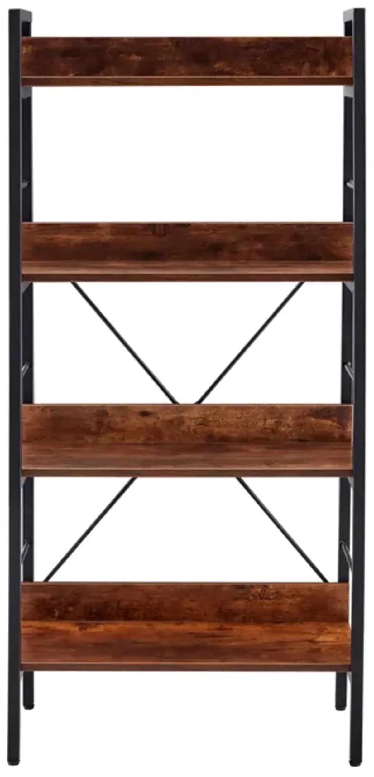 DN 3&4 LAYER DISPLAY BOOKSHELF H LADDER SHELF STORAGE SHELVES RACK SHELF UNIT METAL FRAME, TIGGER, 2 pc per 2 cartons