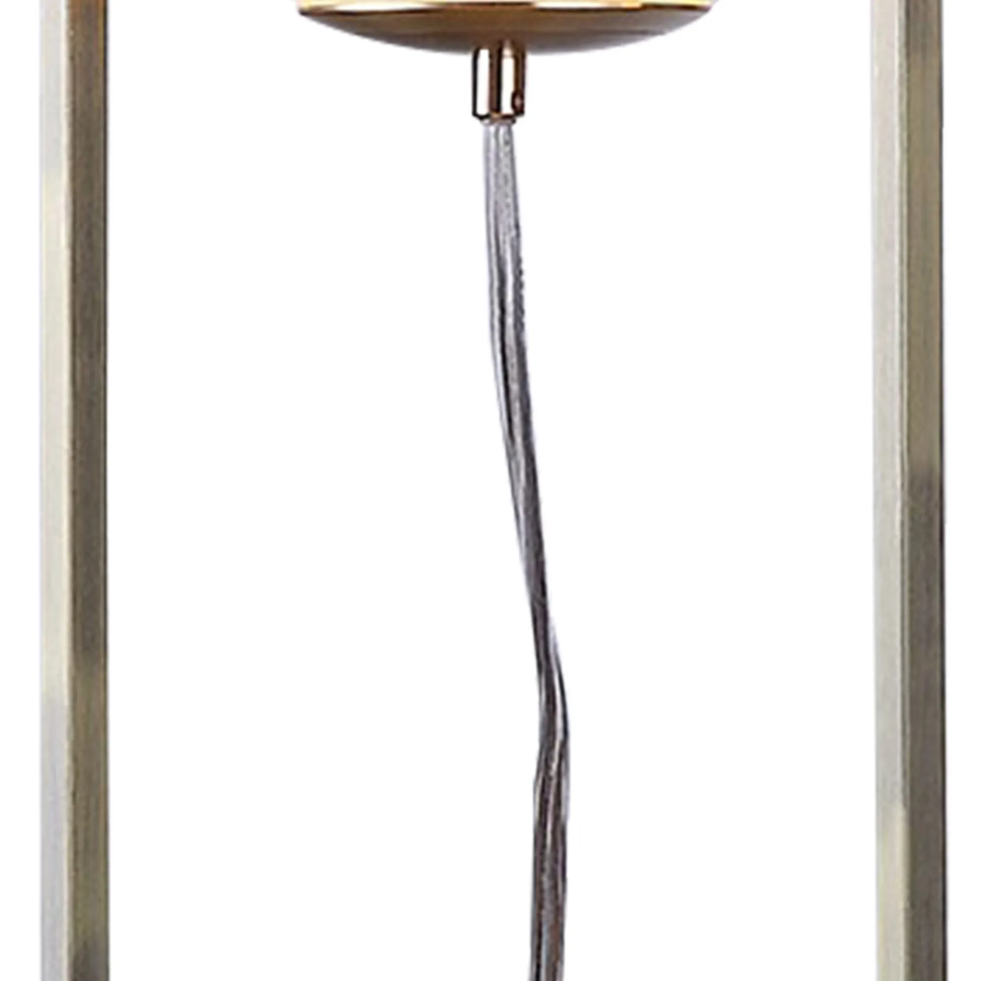 Jim 22 Inch Table Lamp, LED Light, Metal Body, Modern Globe Shade, Brass-Benzara