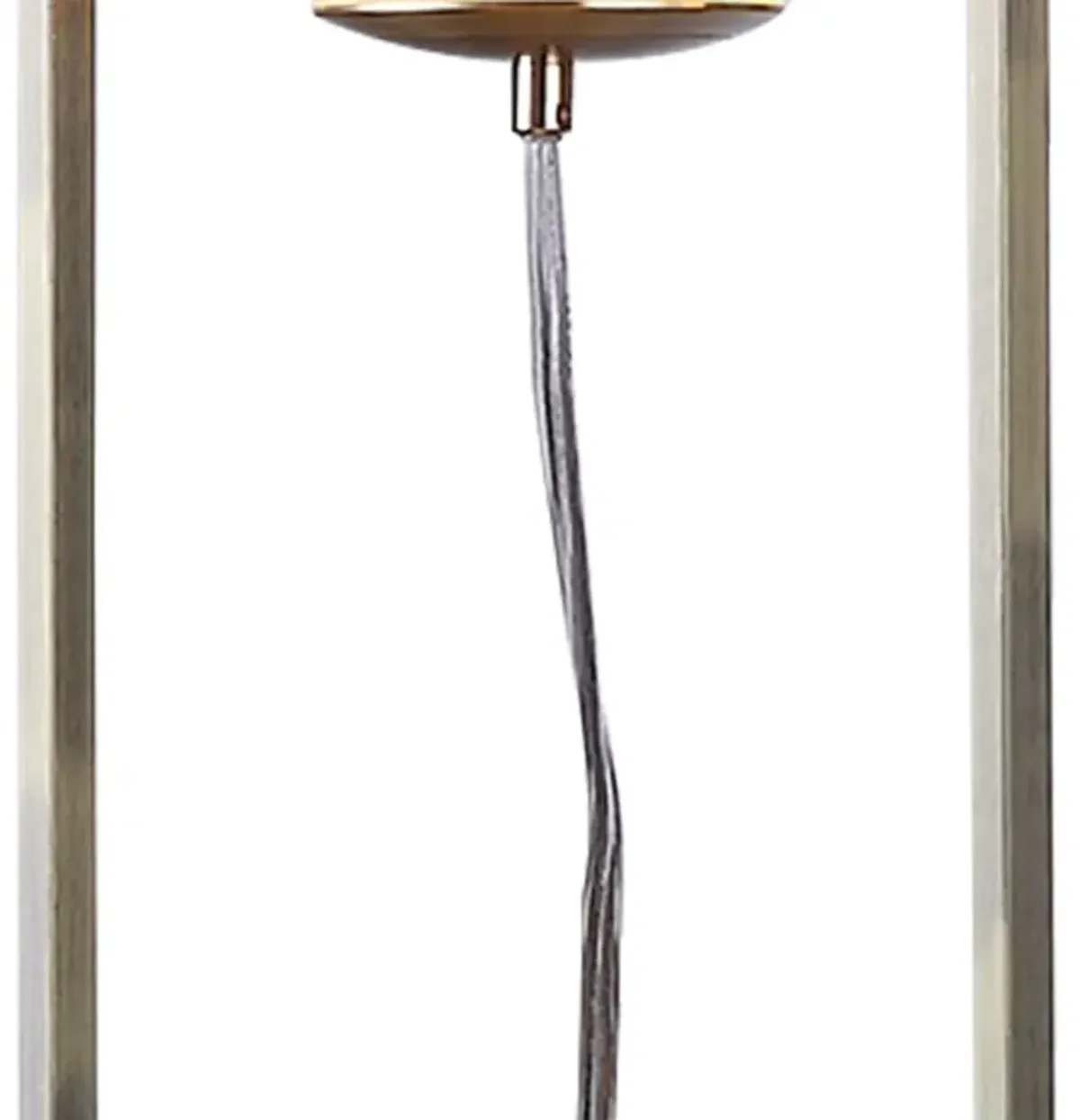 Jim 22 Inch Table Lamp, LED Light, Metal Body, Modern Globe Shade, Brass-Benzara