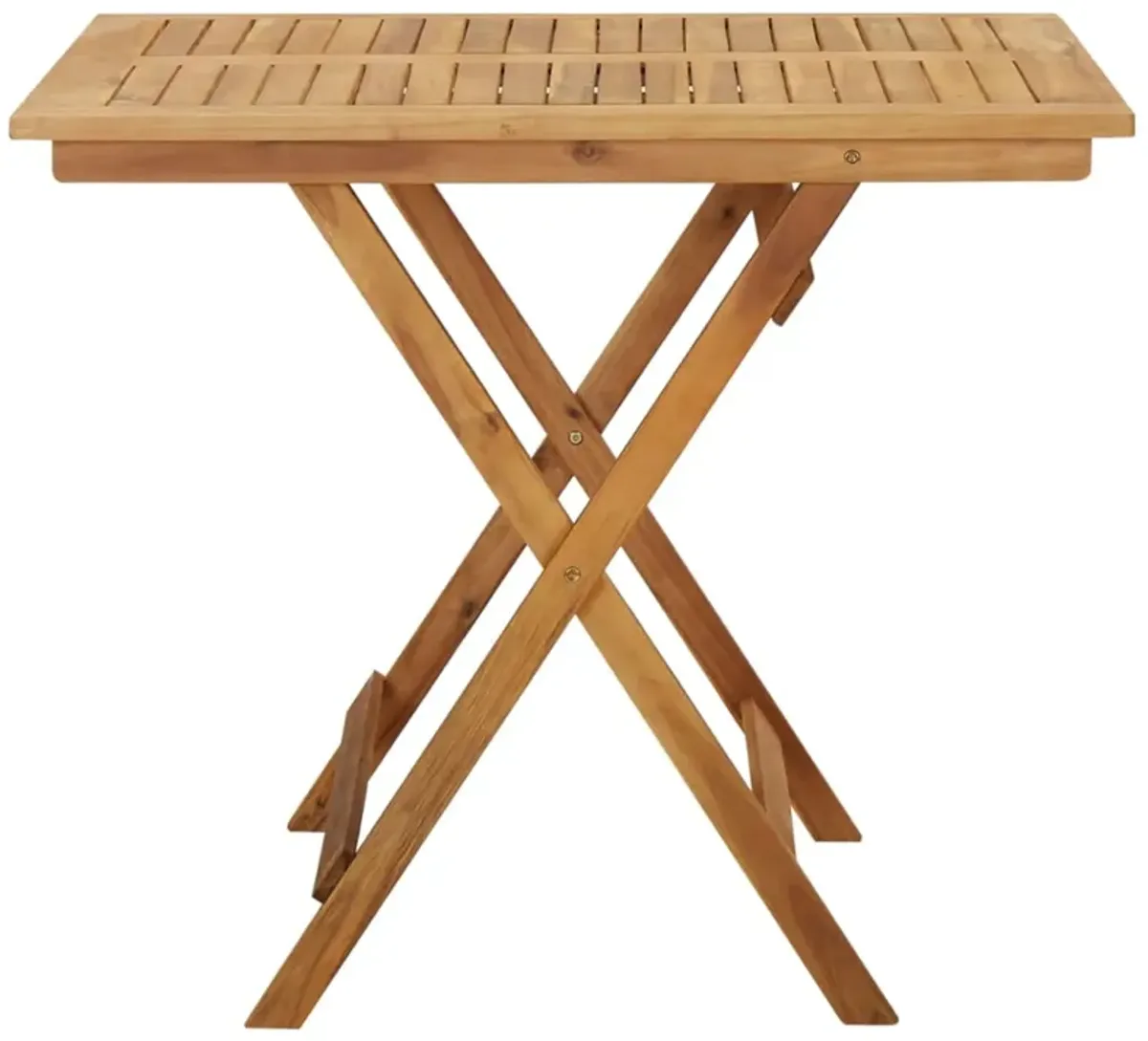 vidaXL Folding Garden Table 35.4"x35.4"x29.5" Solid Acacia Wood