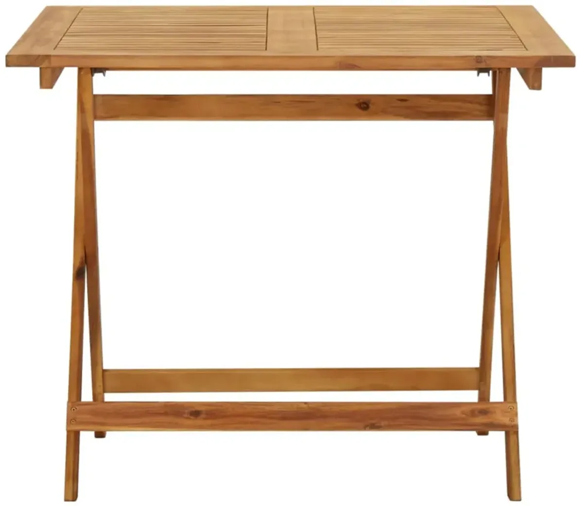 vidaXL Folding Garden Table 35.4"x35.4"x29.5" Solid Acacia Wood