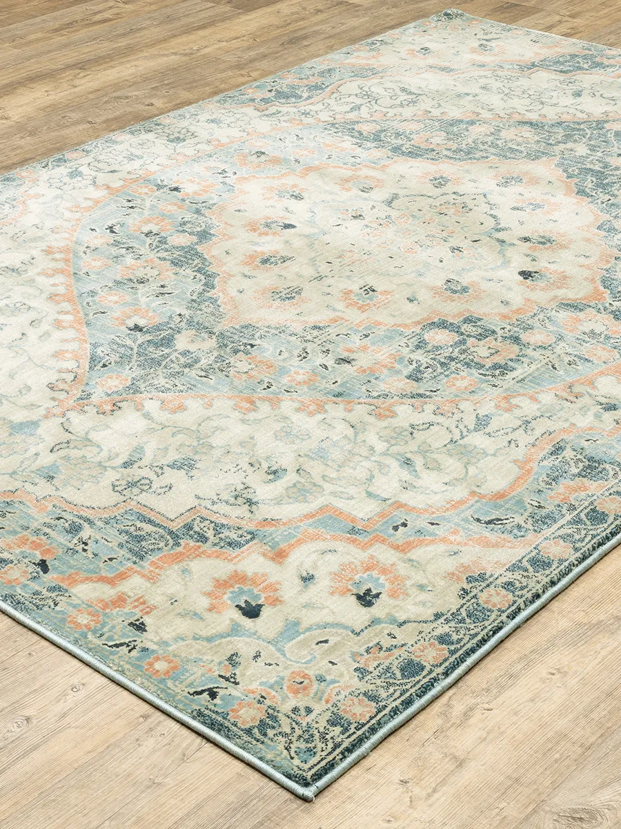 Xanadu 9'10" x 12'10" Blue Rug