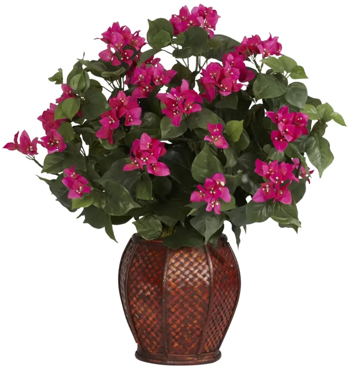 HomPlanti Bougainvillea w/Vase Silk Plant