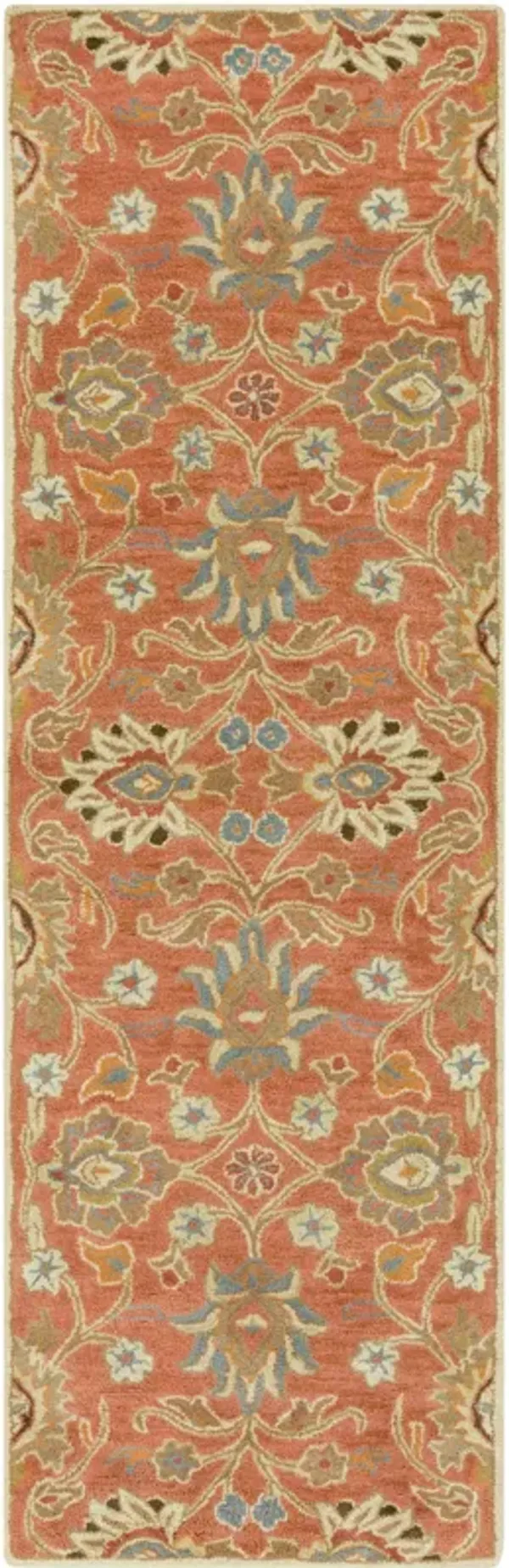 Caesar CAE-1192 9'9' Round Orange Rug