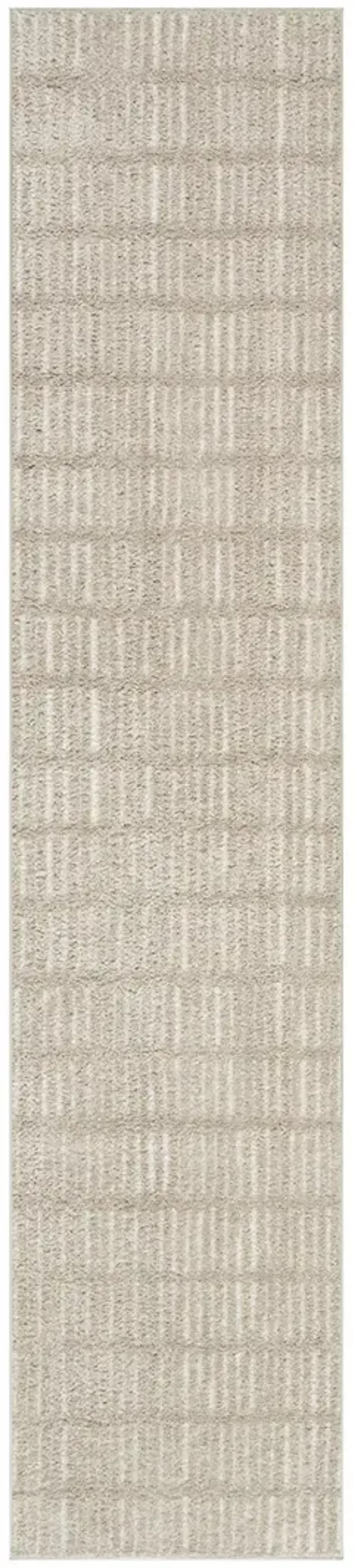 Modern Comfort MNC03 Gray/Ivory 2'2" x 10' Rug