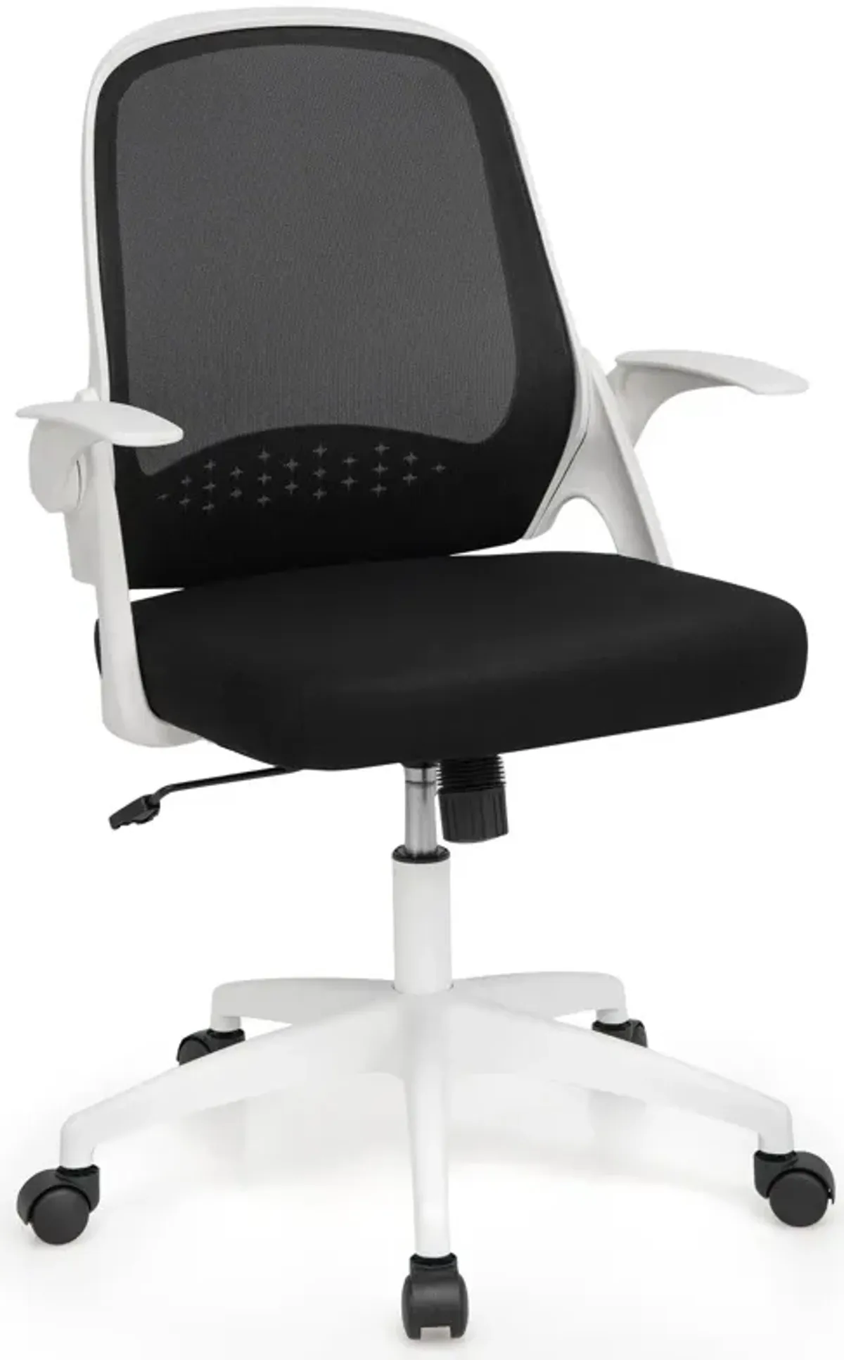 Adjustable Mesh Office Chair Rolling Computer Desk Chair with Flip-up Armrest