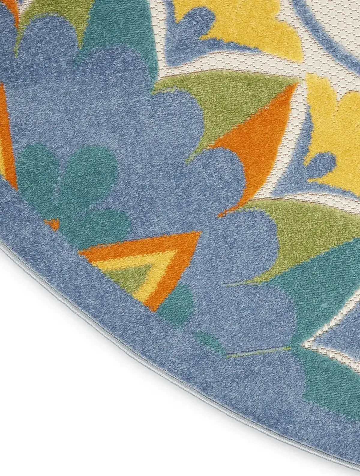Aloha ALH22 Multicolor 4' x Round Rug