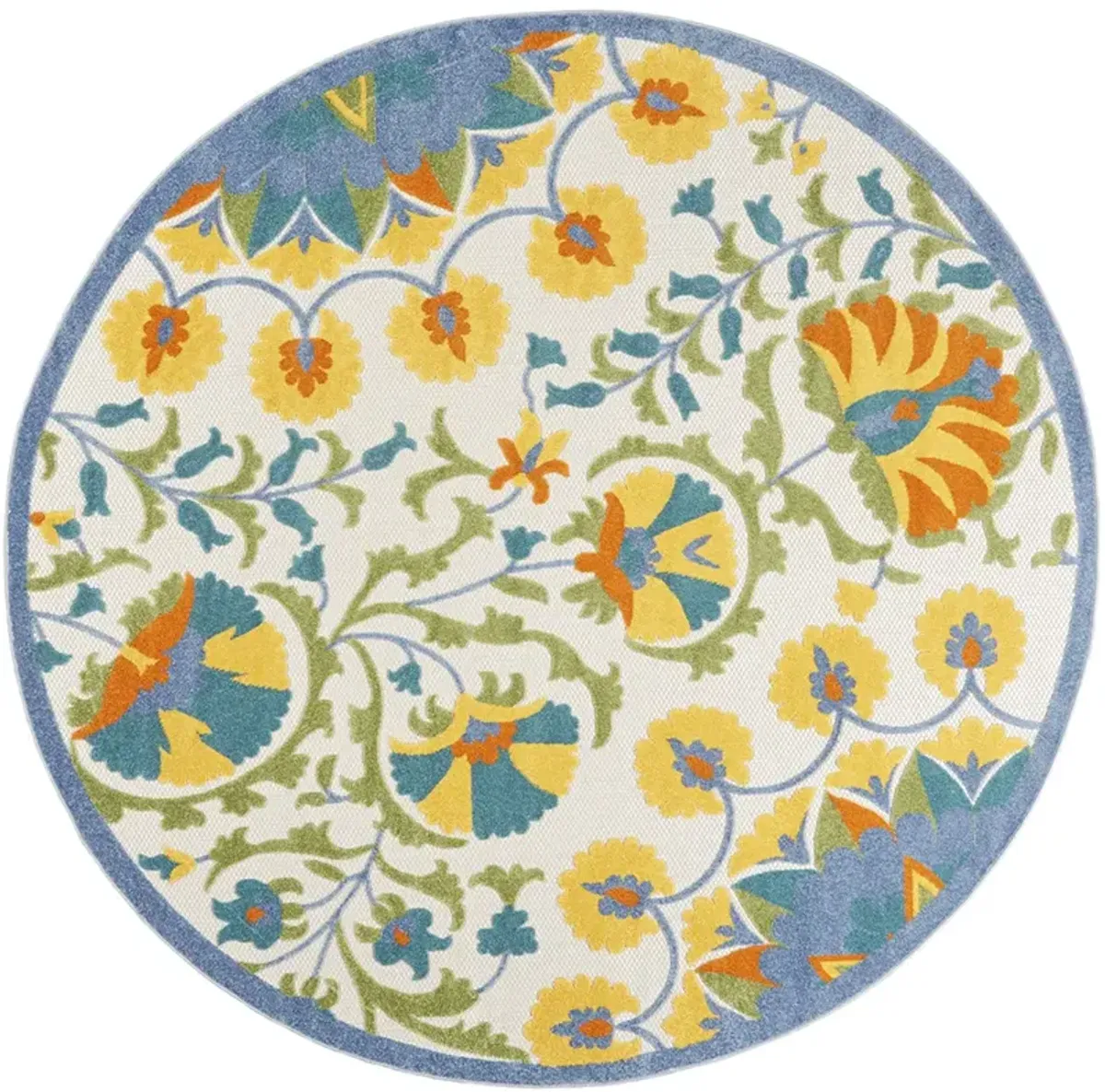 Aloha ALH22 Multicolor 4' x Round Rug