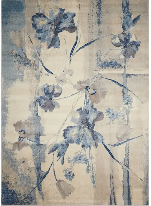 Somerset ST18 Ivory/Blue 3'6" x 5'6" Rug