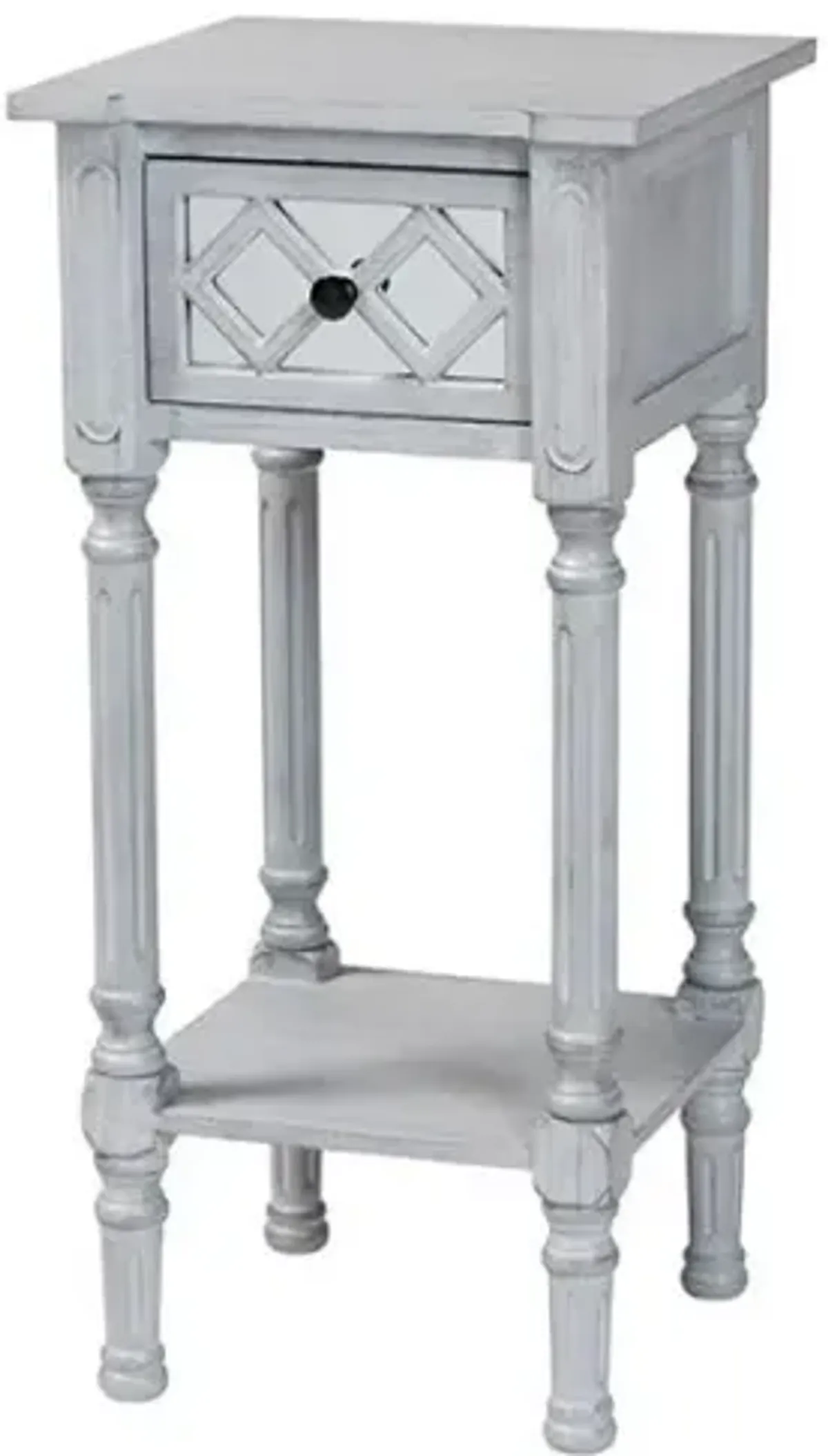 Gellert Classic and Traditional Grey Finished Wood 1-Drawer End Table