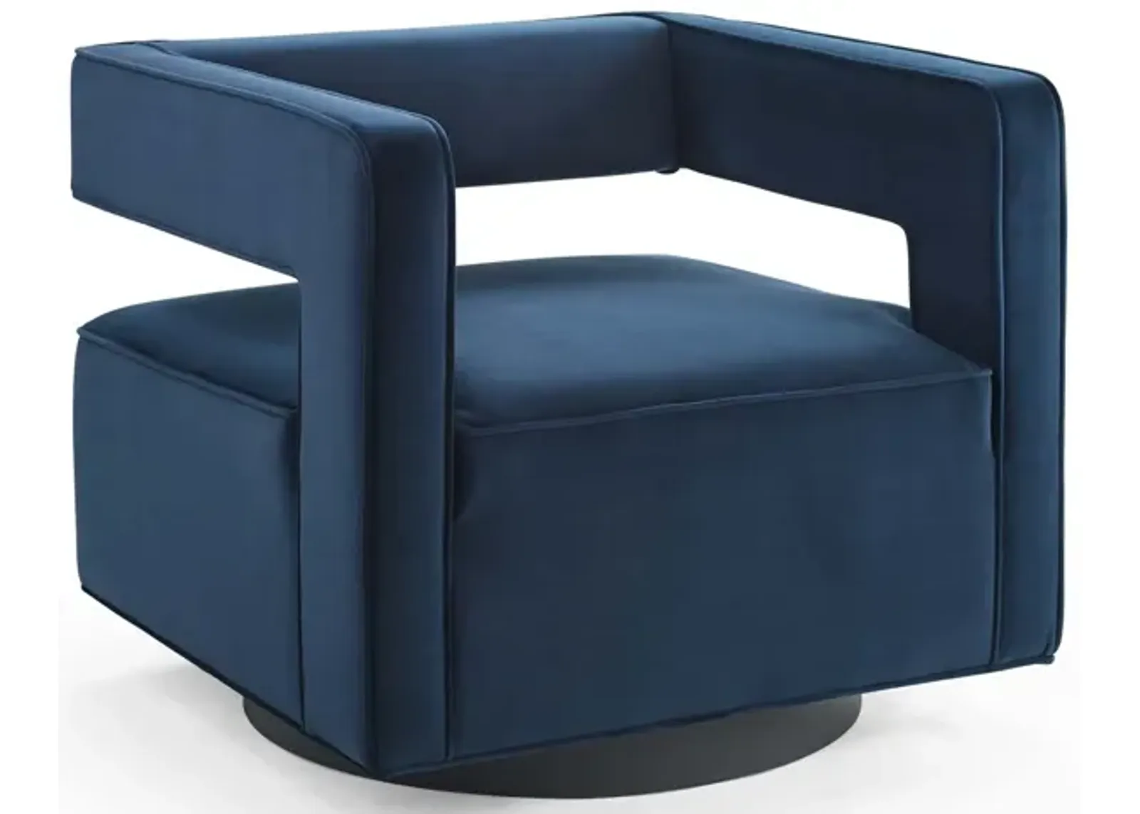 Booth Performance Velvet  Performance Velvet Swivel Armchair