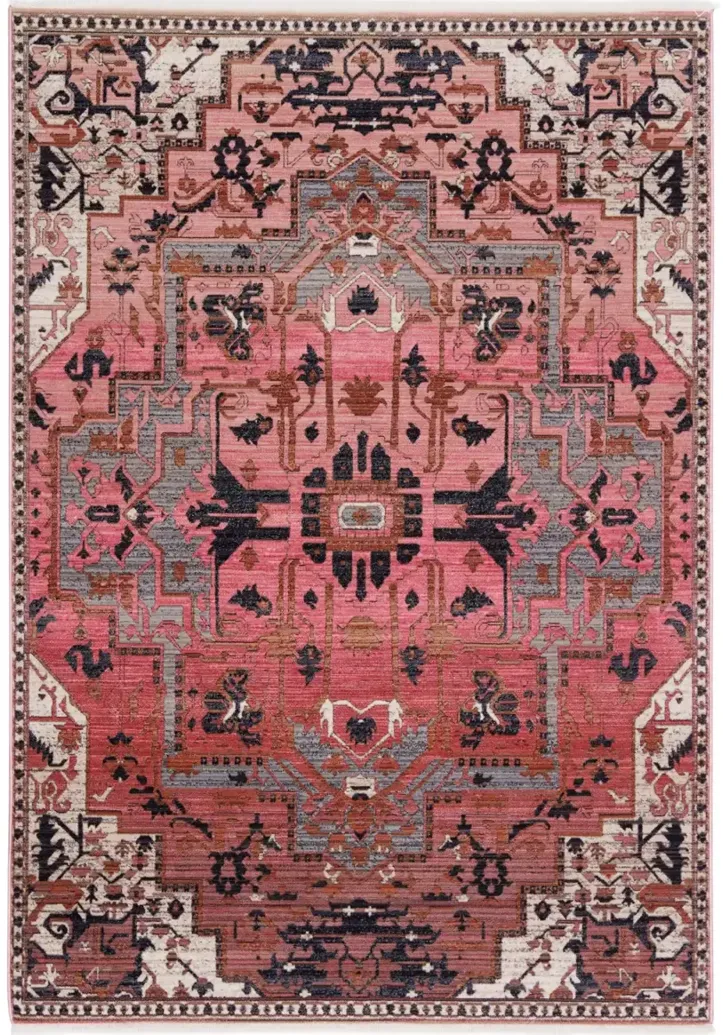 Zefira Bellona Pink 5' x 8' Rug