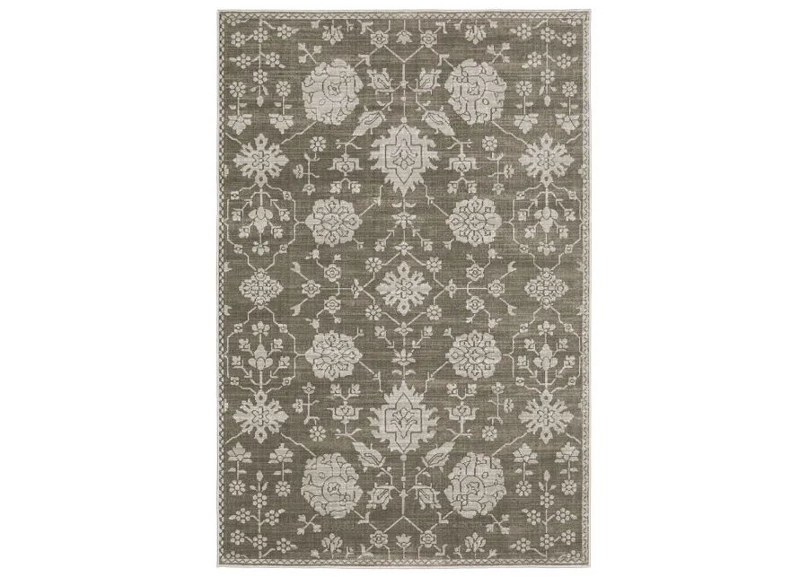 Intrigue 6'7" x 9'6" Grey Rug