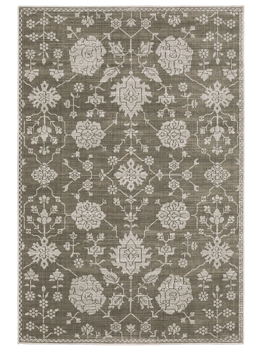 Intrigue 6'7" x 9'6" Grey Rug