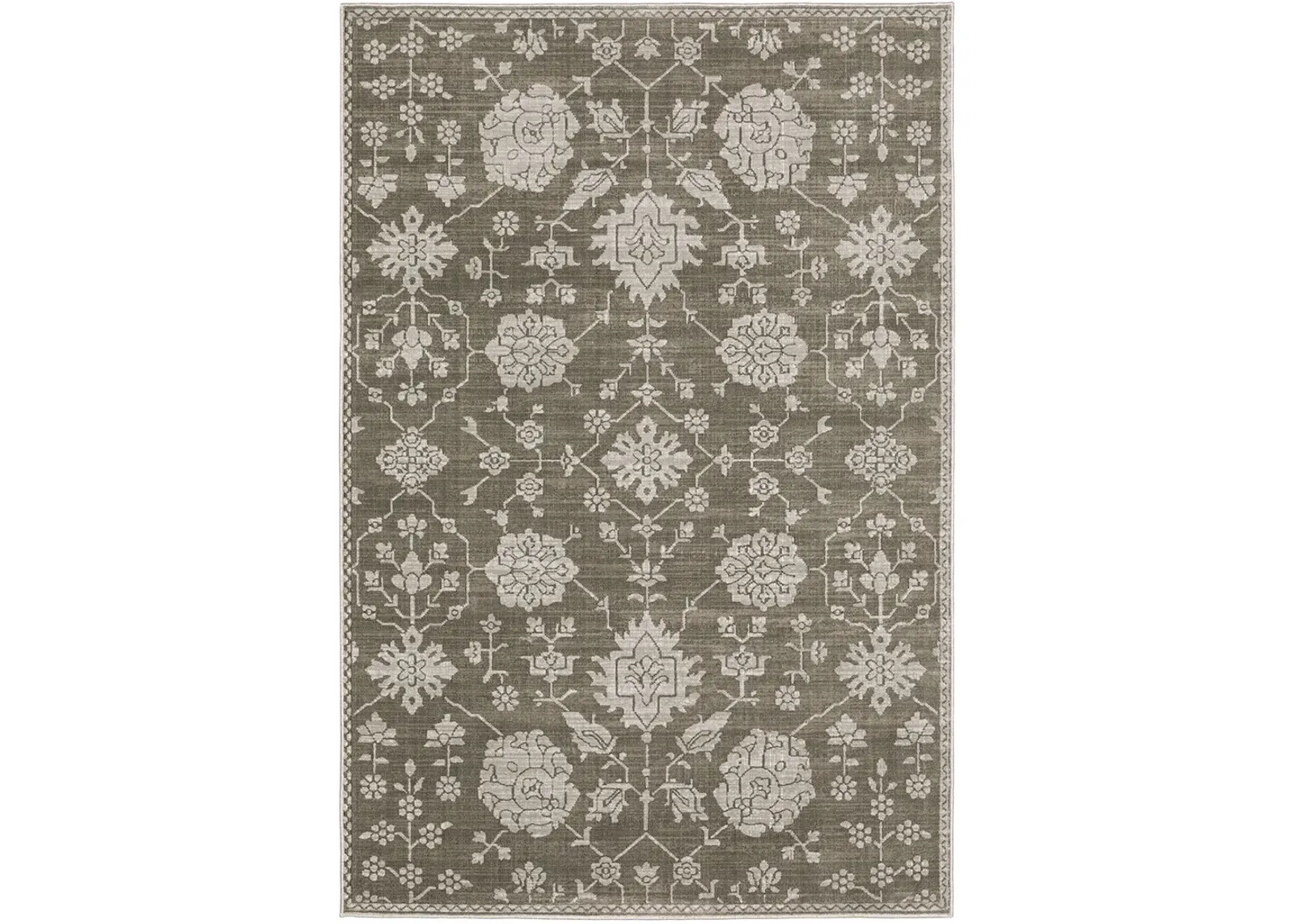 Intrigue 6'7" x 9'6" Grey Rug