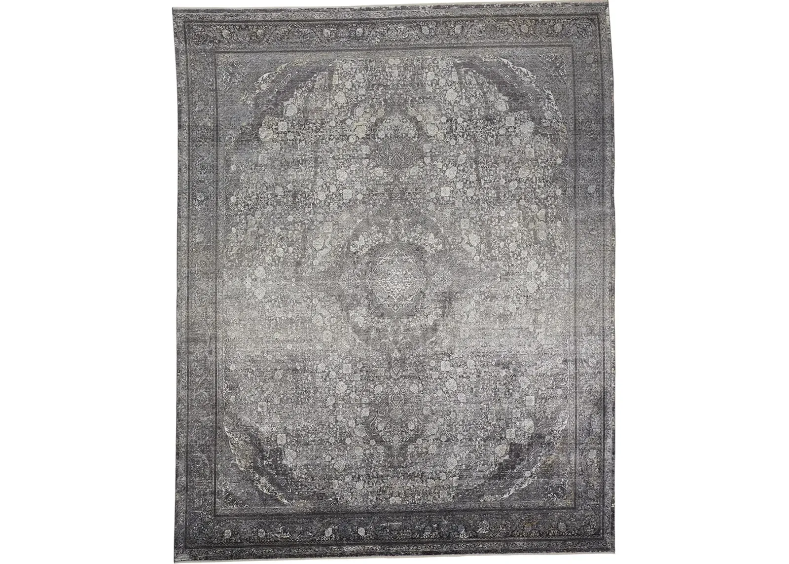 Sarrant 3967F Gray/Silver/Ivory 6'7" x 9'10" Rug