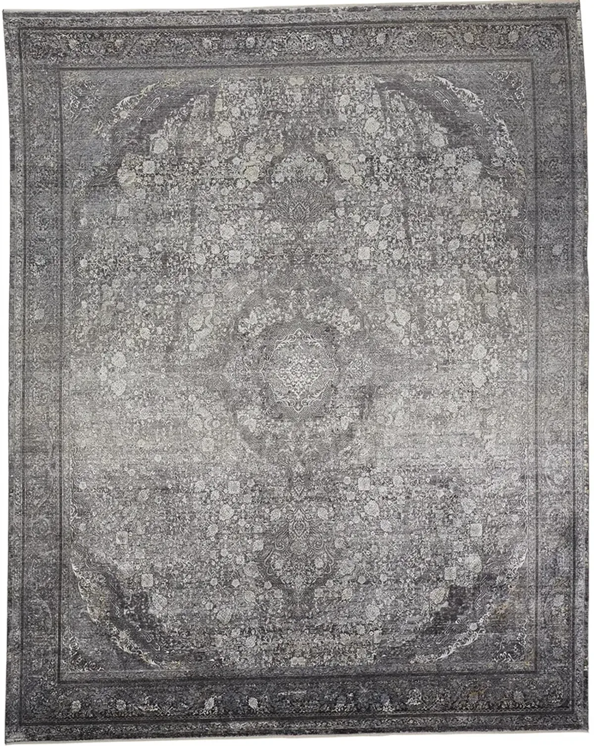 Sarrant 3967F Gray/Silver/Ivory 6'7" x 9'10" Rug