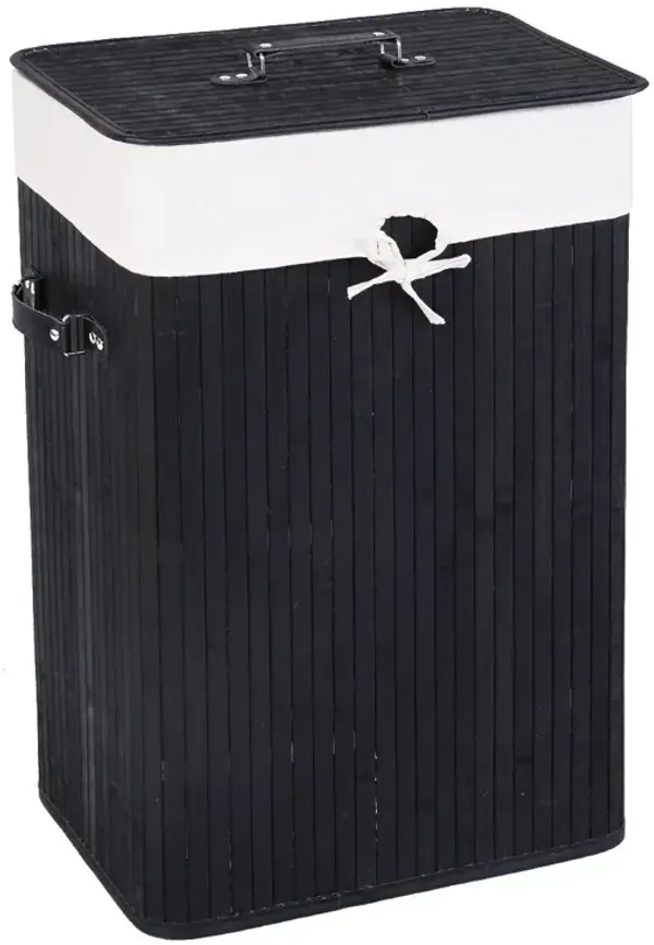 Wicker Laundry Hamper Rectangle with Handles and Lid