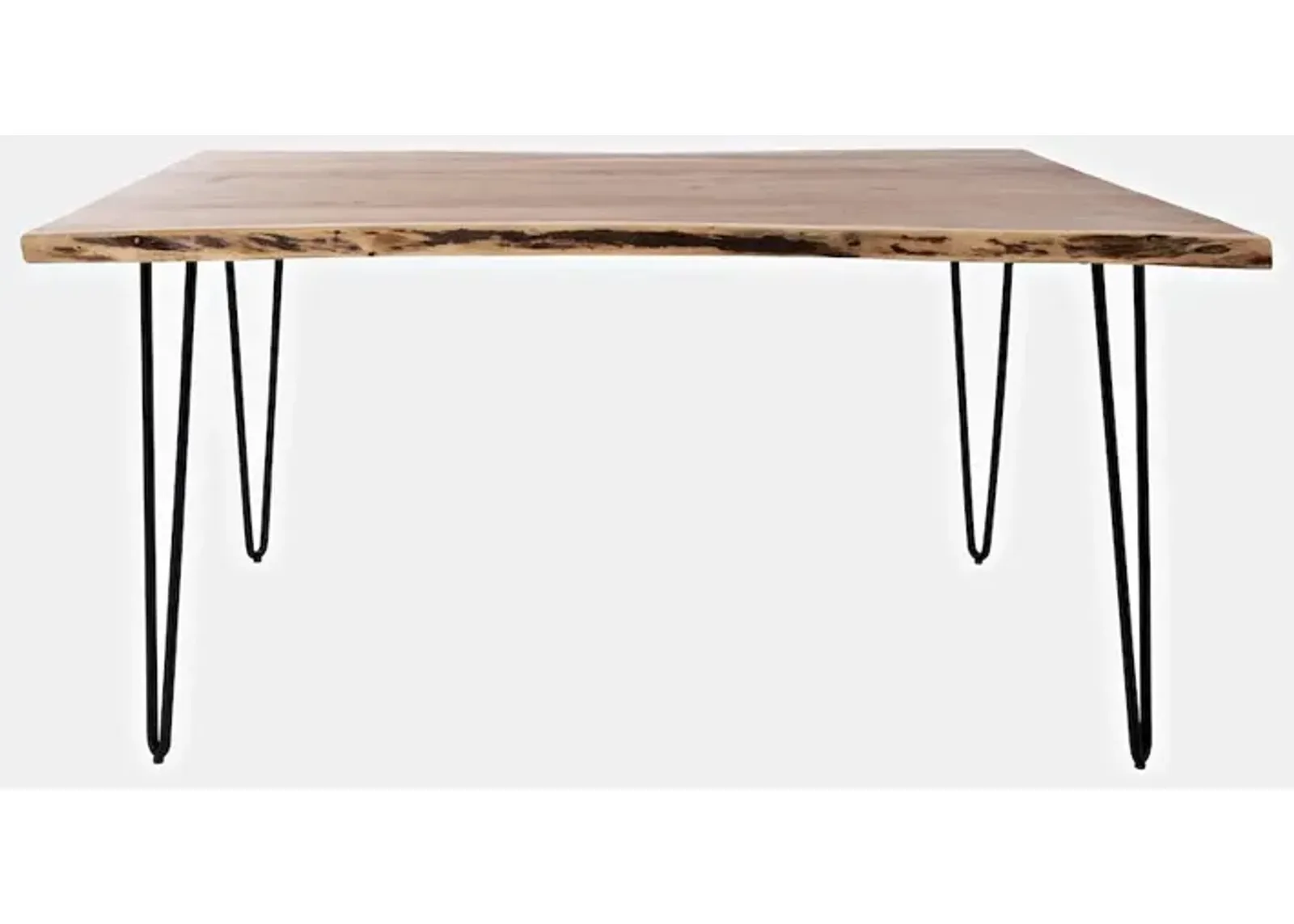 Jofran Nature's Edge Solid Acacia 60 Modern Live Edge Dining Table