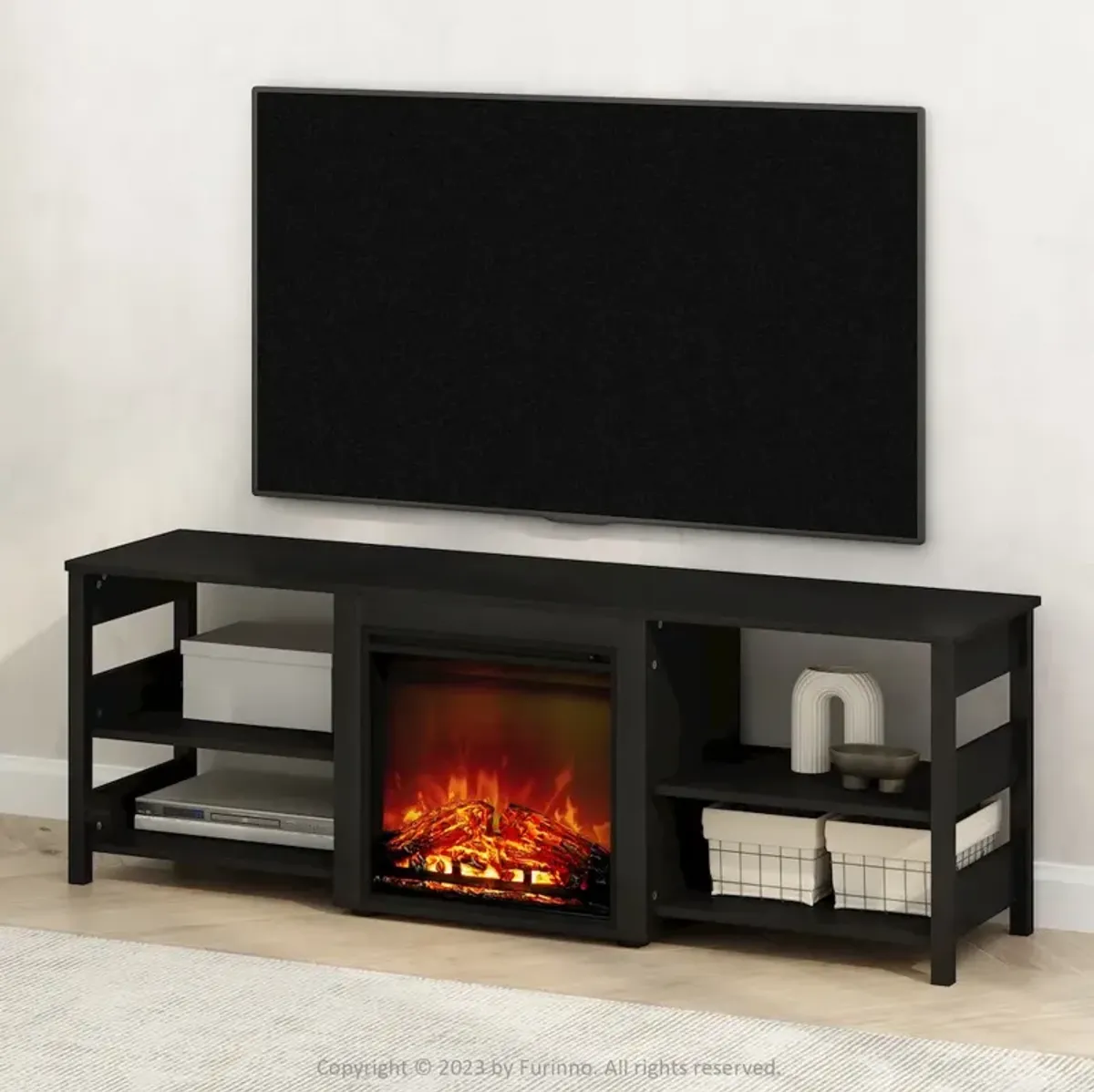 Electric Fireplace TV Stand, Entertainment Center for TV up to 70 Inch