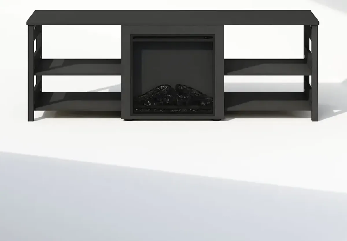 Electric Fireplace TV Stand, Entertainment Center for TV up to 70 Inch