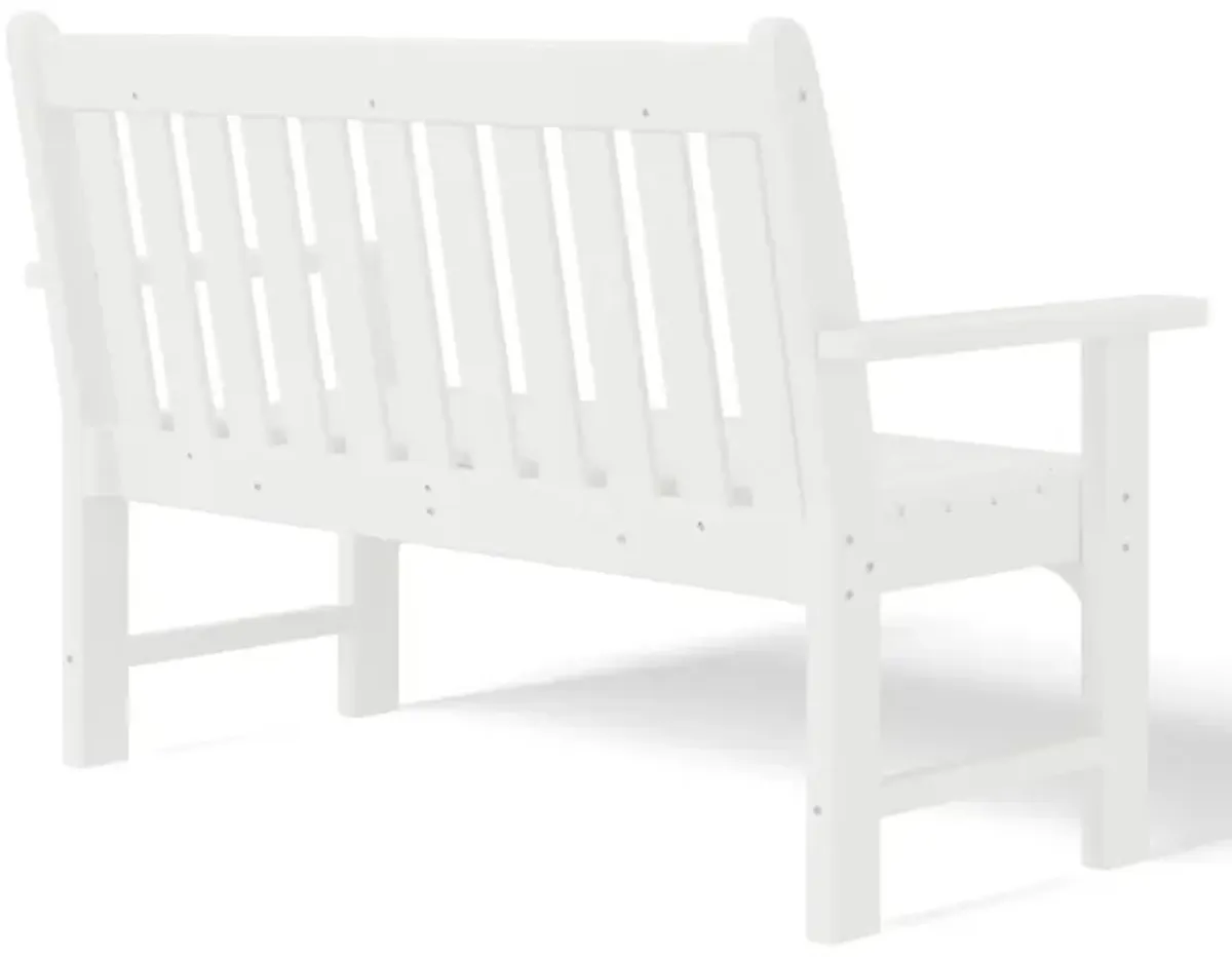 WestinTrends Outdoor 2-Person All-Weather HDPE Front Porch Garden Bench