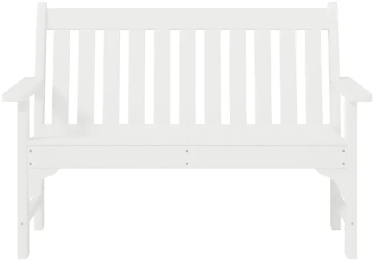 WestinTrends Outdoor 2-Person All-Weather HDPE Front Porch Garden Bench